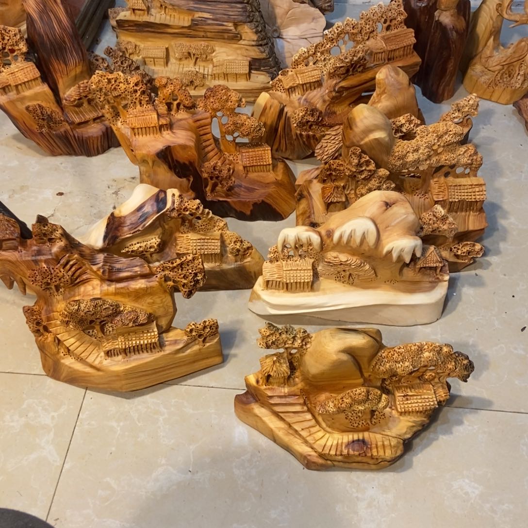 柏木（崖柏）重****头崖柏摆件（十件