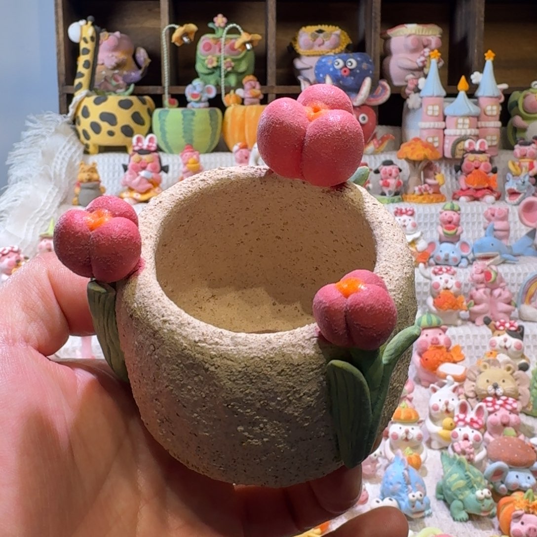 厂家直销手工花盆摆件