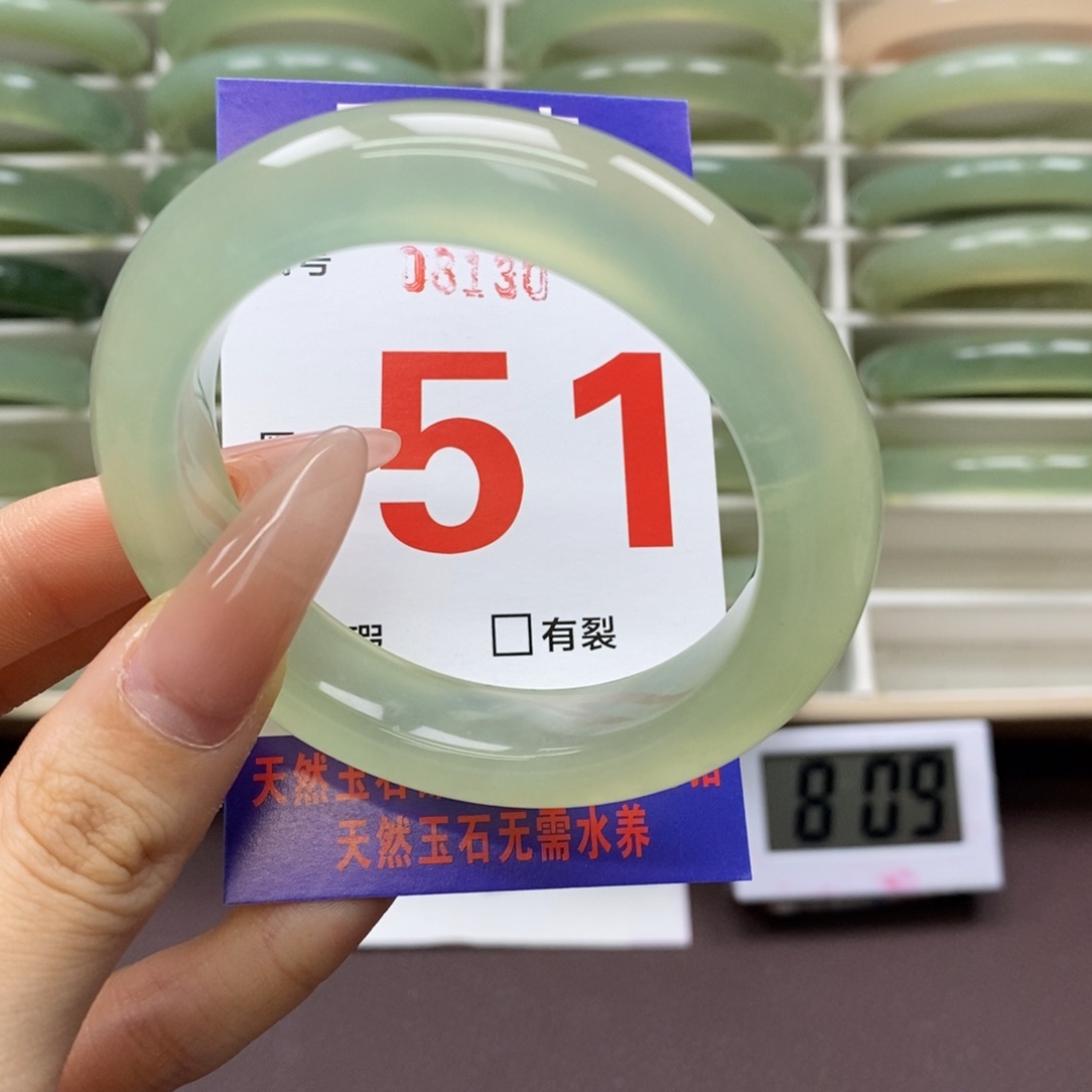 未镶嵌蛇纹石玉手镯
