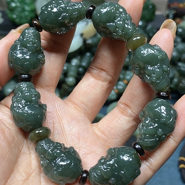 和田玉手串未镶嵌