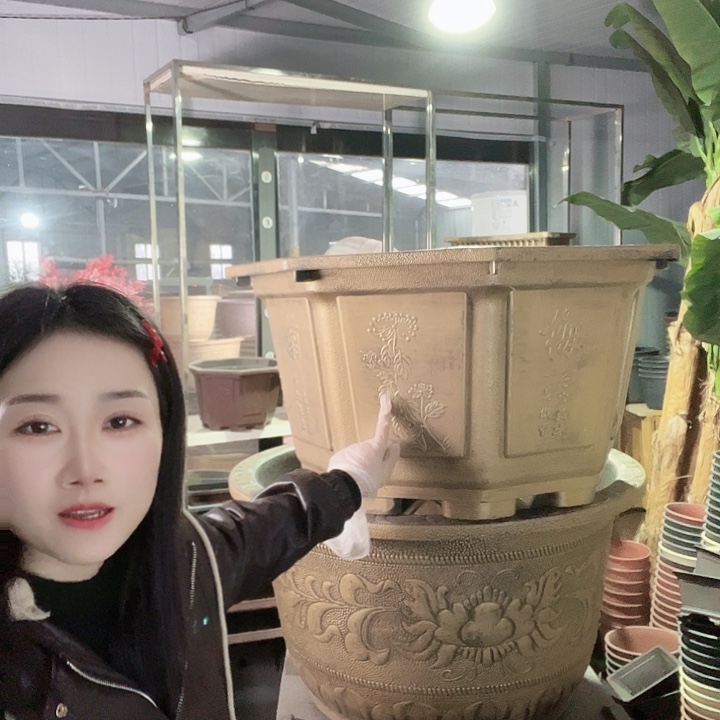 八角80花盆1个有孔