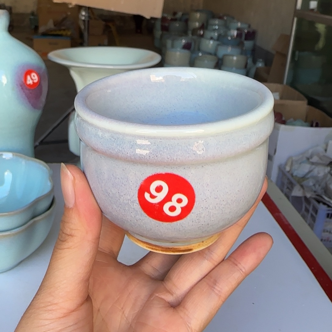 摆件陶郑家钧窑微瑕