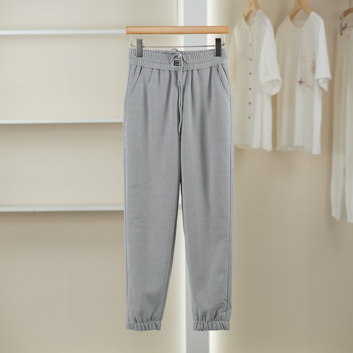 麦迪尚品【冰J】5121703 高腰束脚休闲羽绒服裤冬季女装品牌折扣