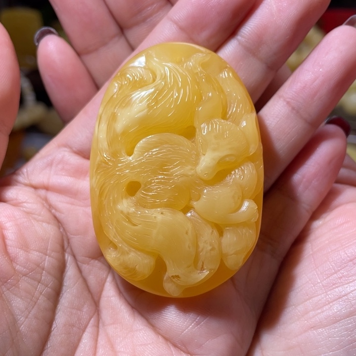 琥珀吊坠(不含链)未镶嵌