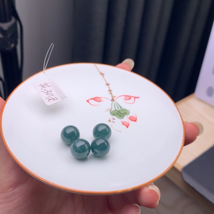 翡翠未镶嵌手链翡翠y2734 卡9.8