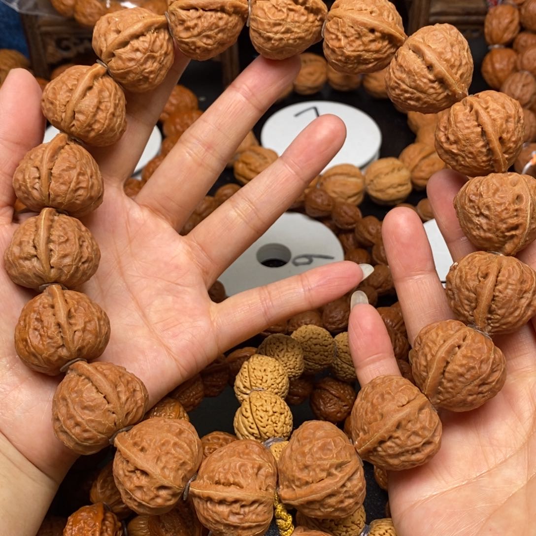 桃核手串桃心一道筋