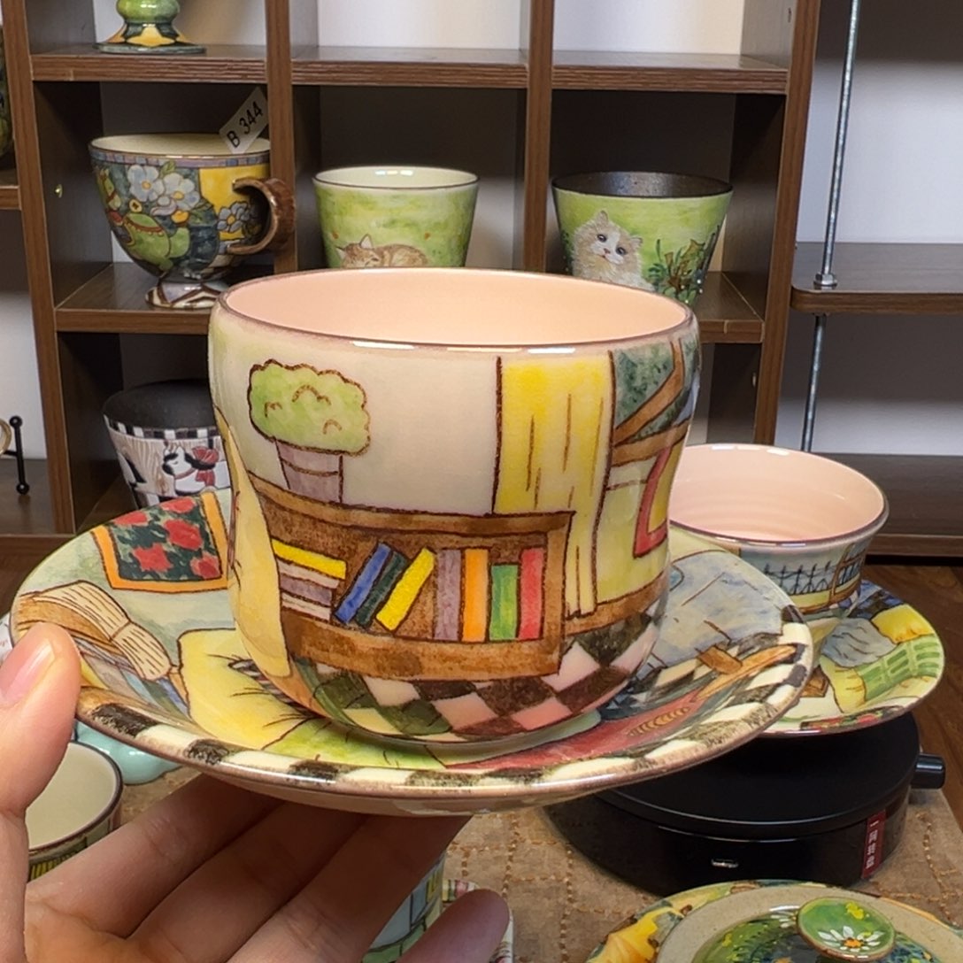 *****原创手绘高温釉下彩