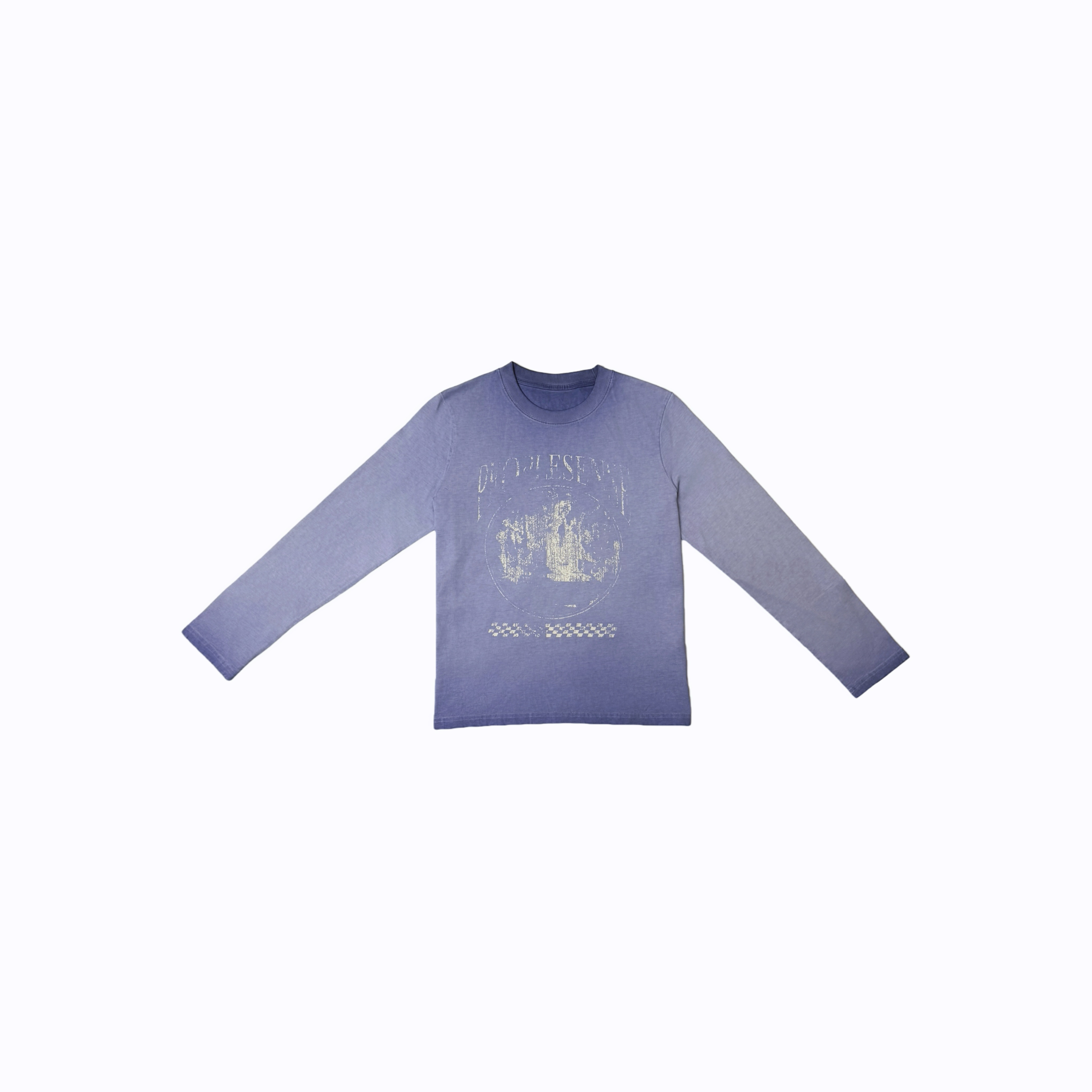 柠柠子【星夜低语】2025秋冬新款洗水喷色宽松时尚圆领长袖L140