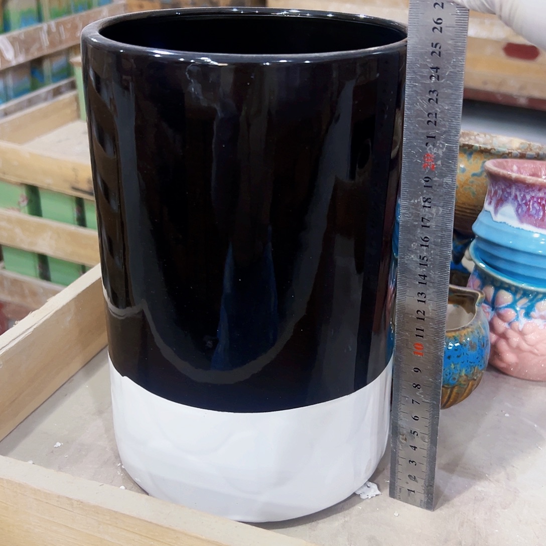 有孔，外贸尾单陶瓷花盆凑单10米包邮