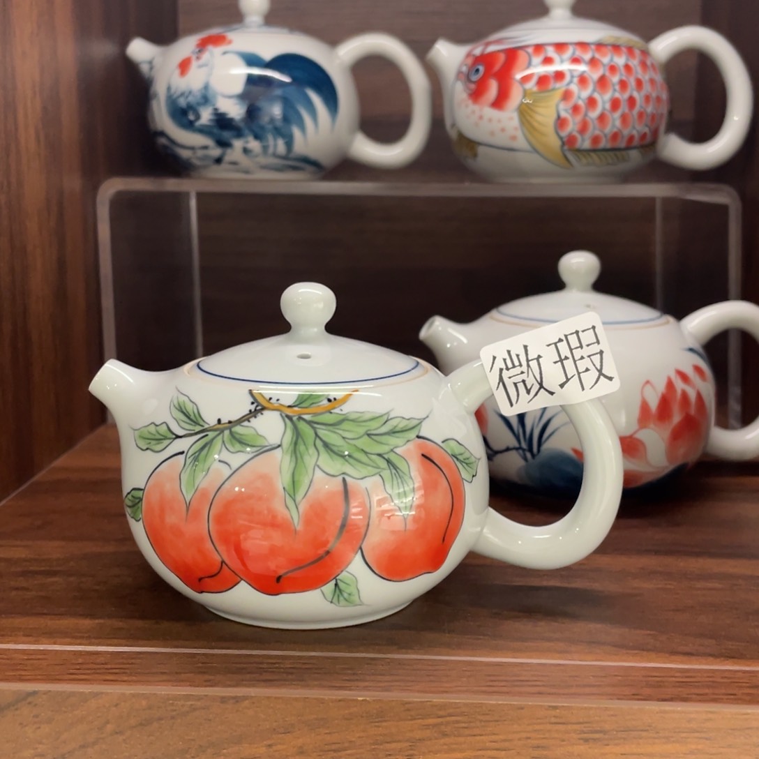 微瑕釉下彩纯手绘