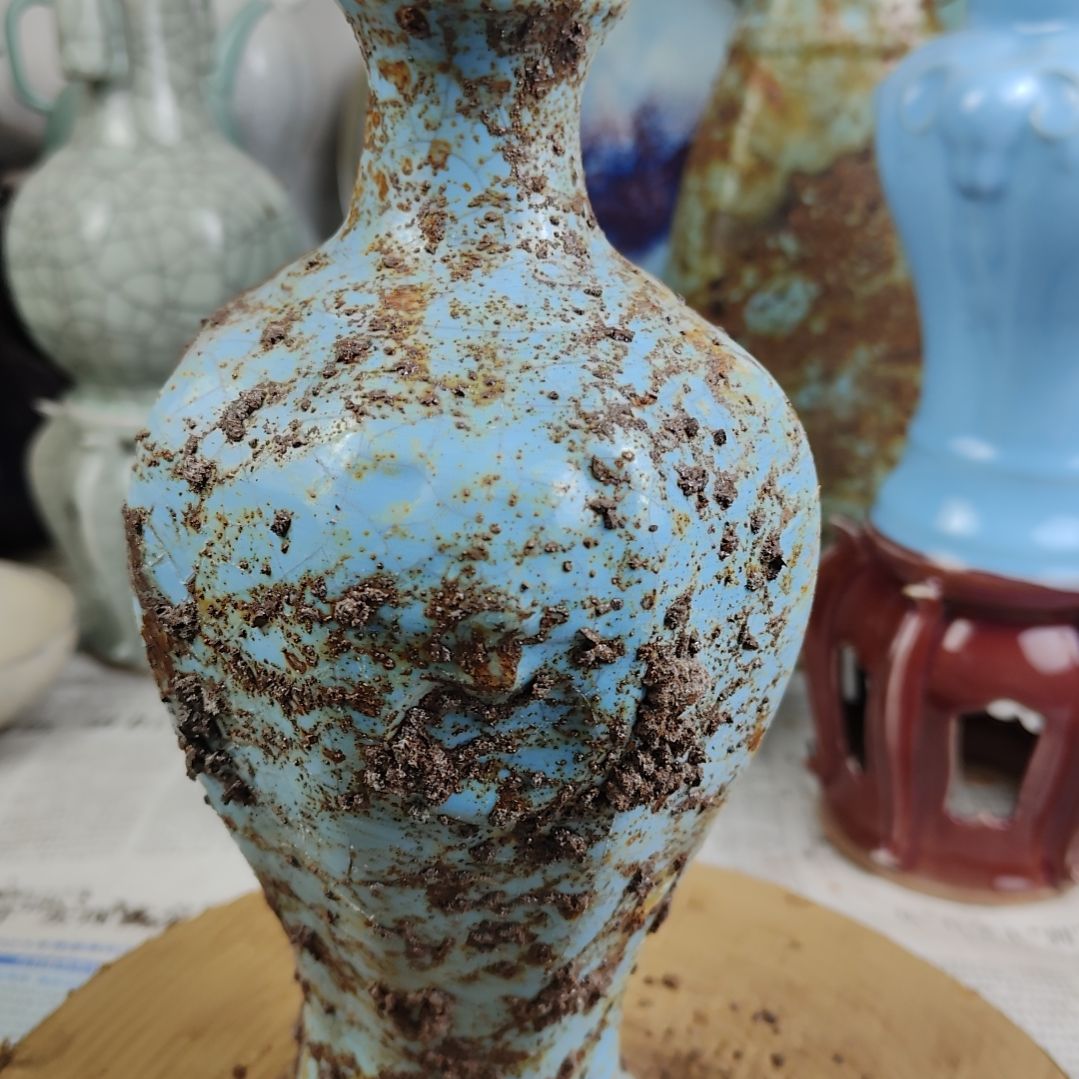 瓷片自选器型官窑生锈瓷
