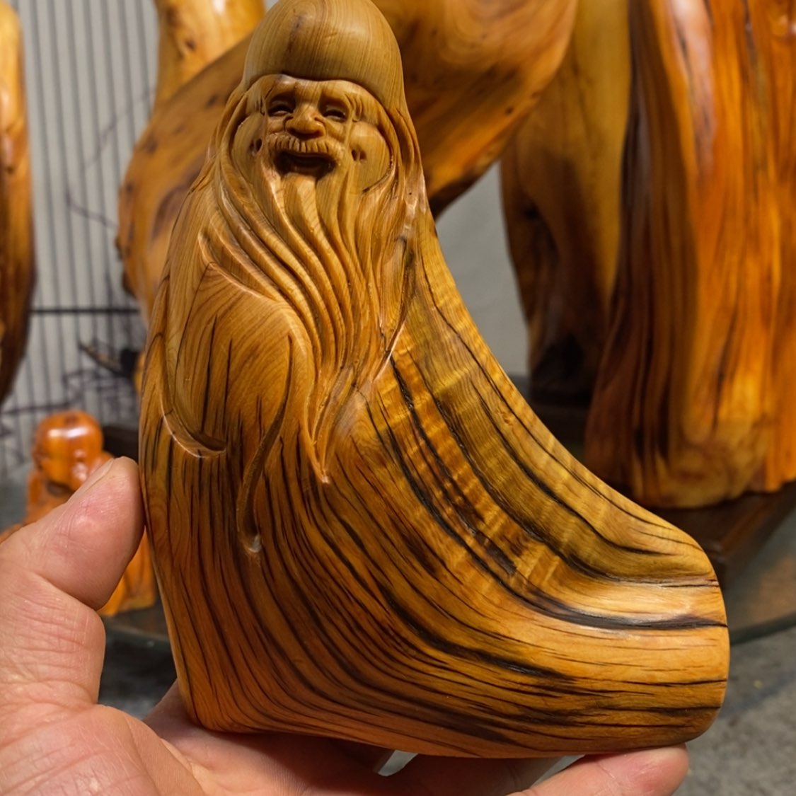 【闪购商品】柏木（崖柏）根雕木雕工艺品摆件家居满十送一手把件