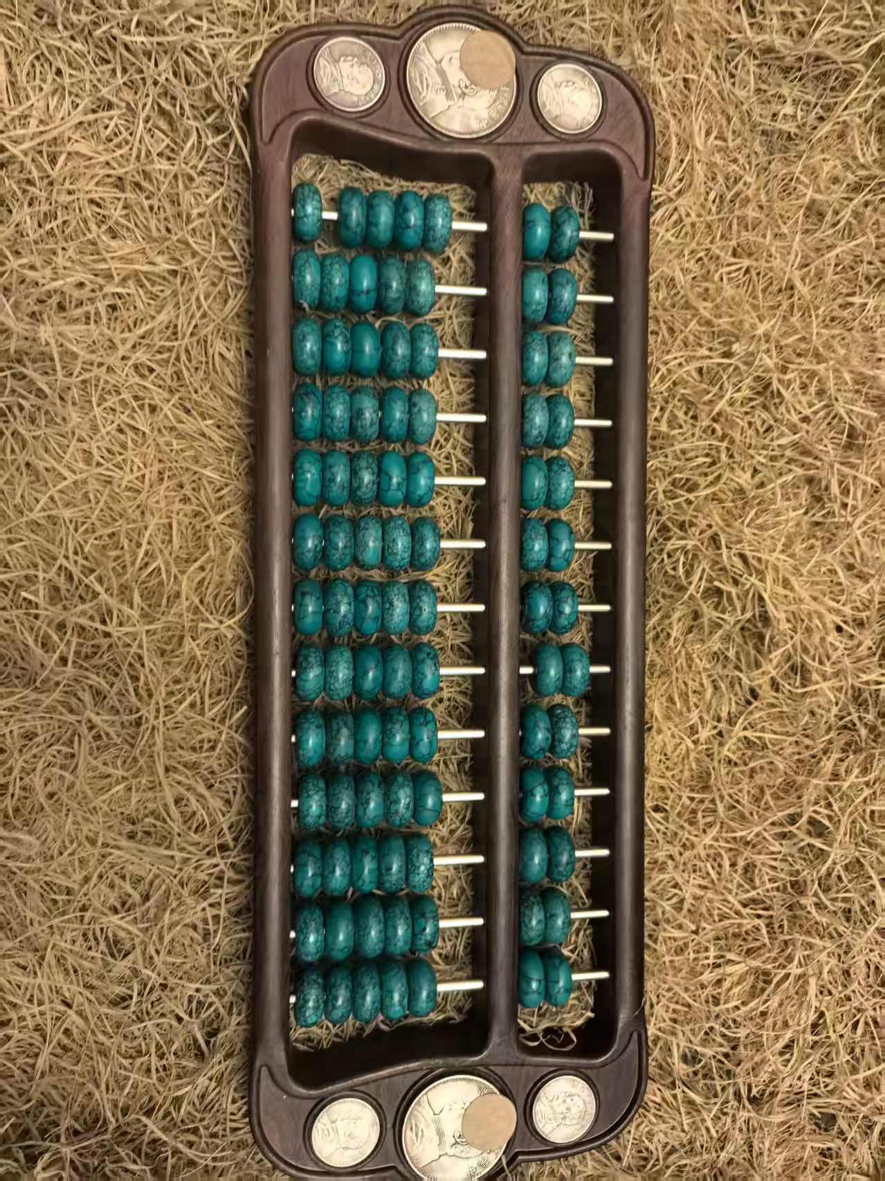 镶嵌大头算盘（流水摆件）