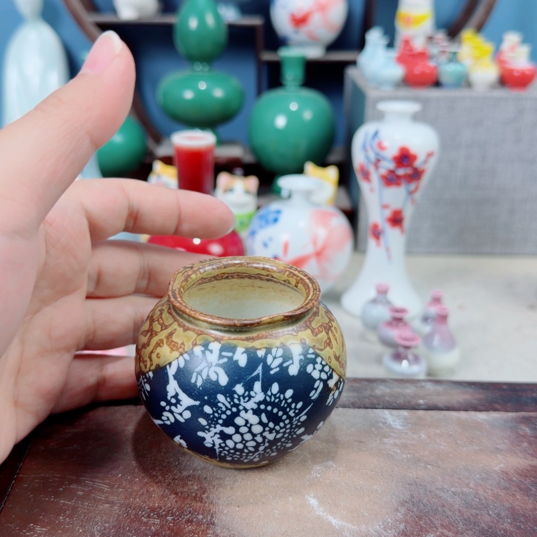 陶瓷手工小花器摆件