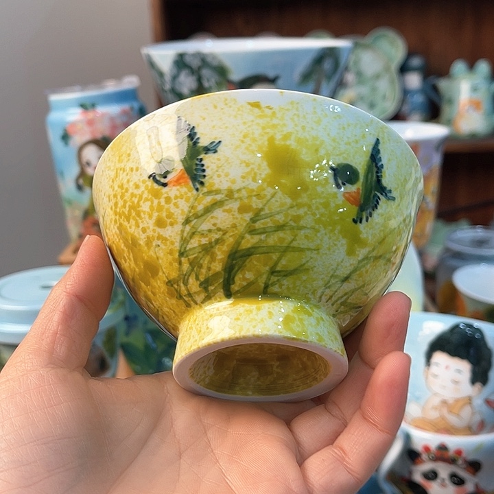 陶景德镇釉下手绘陶瓷 