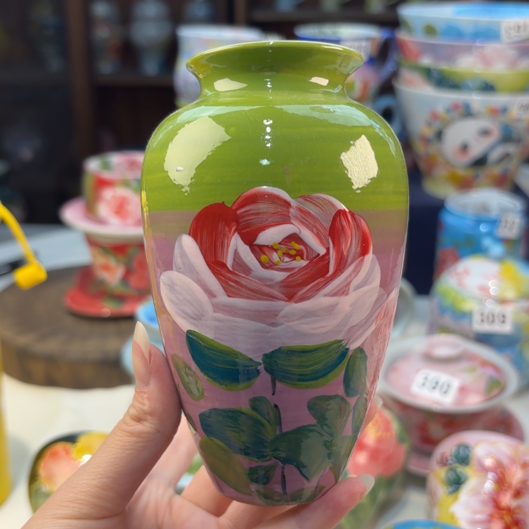 景德镇手绘高温釉下彩陶瓷茶具