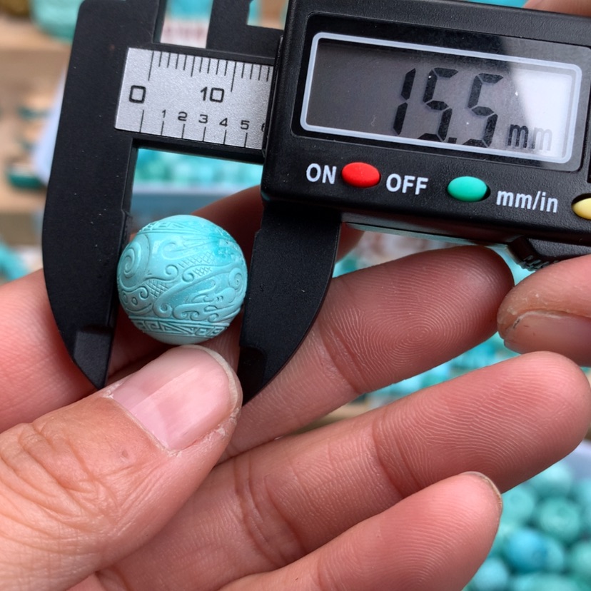 【闪购商品】绿松石龙凤珠未镶嵌