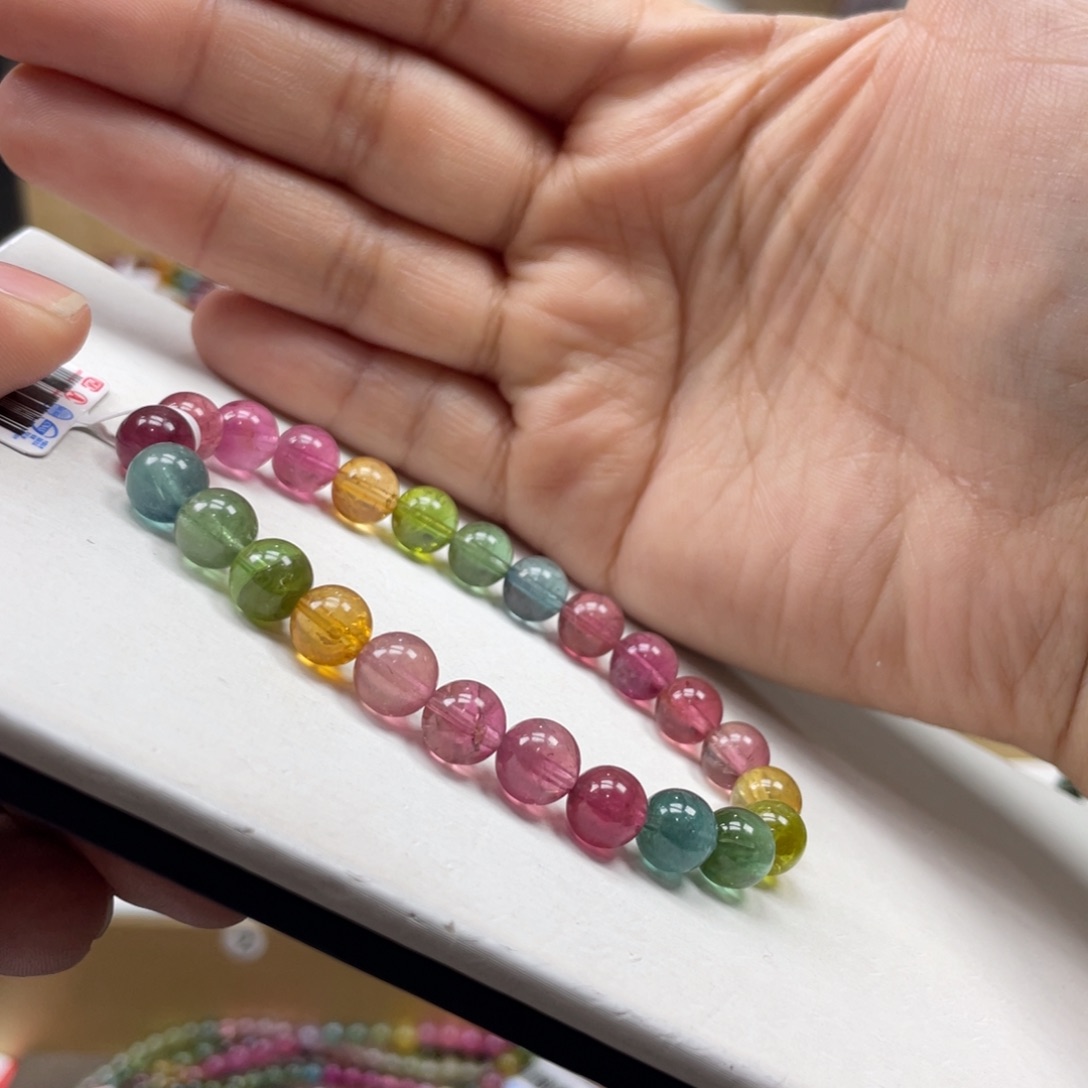 碧玺手串未镶嵌7.5mmmmmmmmmmmmmmmmm