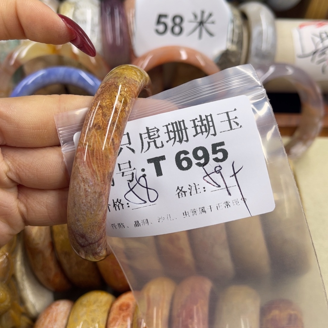 礼***5硅化珊瑚（珊瑚玉）未镶嵌h