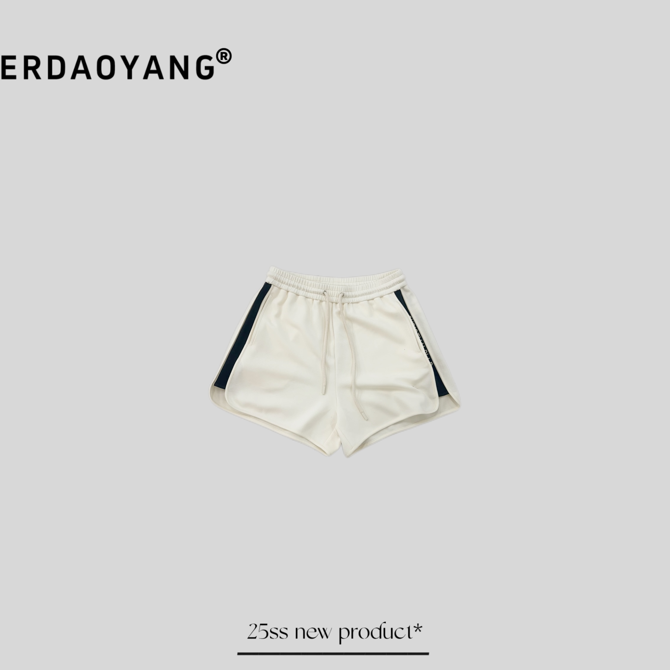 ERDAOYANG "" 新款撞色刺绣字母休闲短裤KZB032