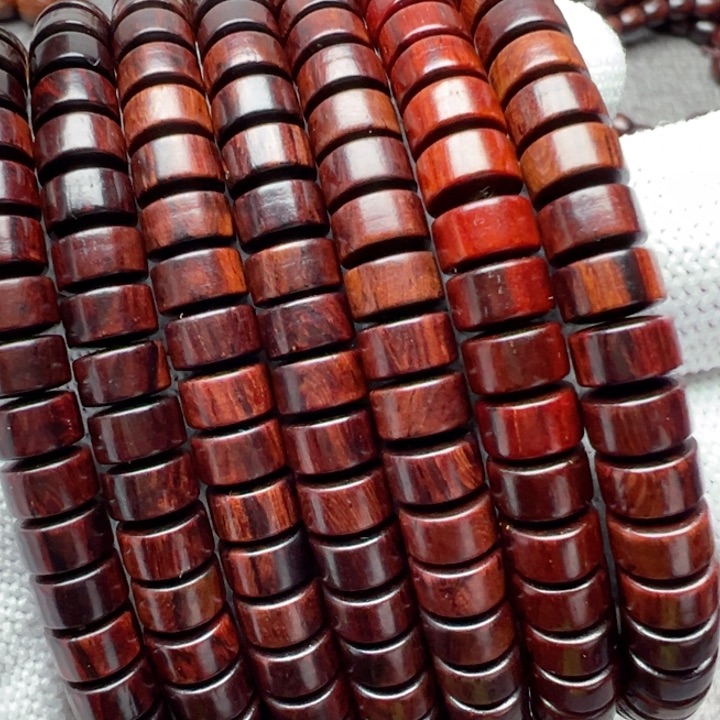 木海南红降4*7片片珠