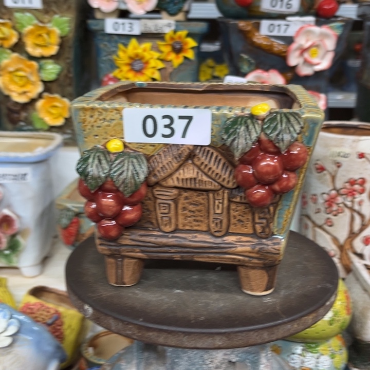 紫砂花盆粗陶材质多肉花盆