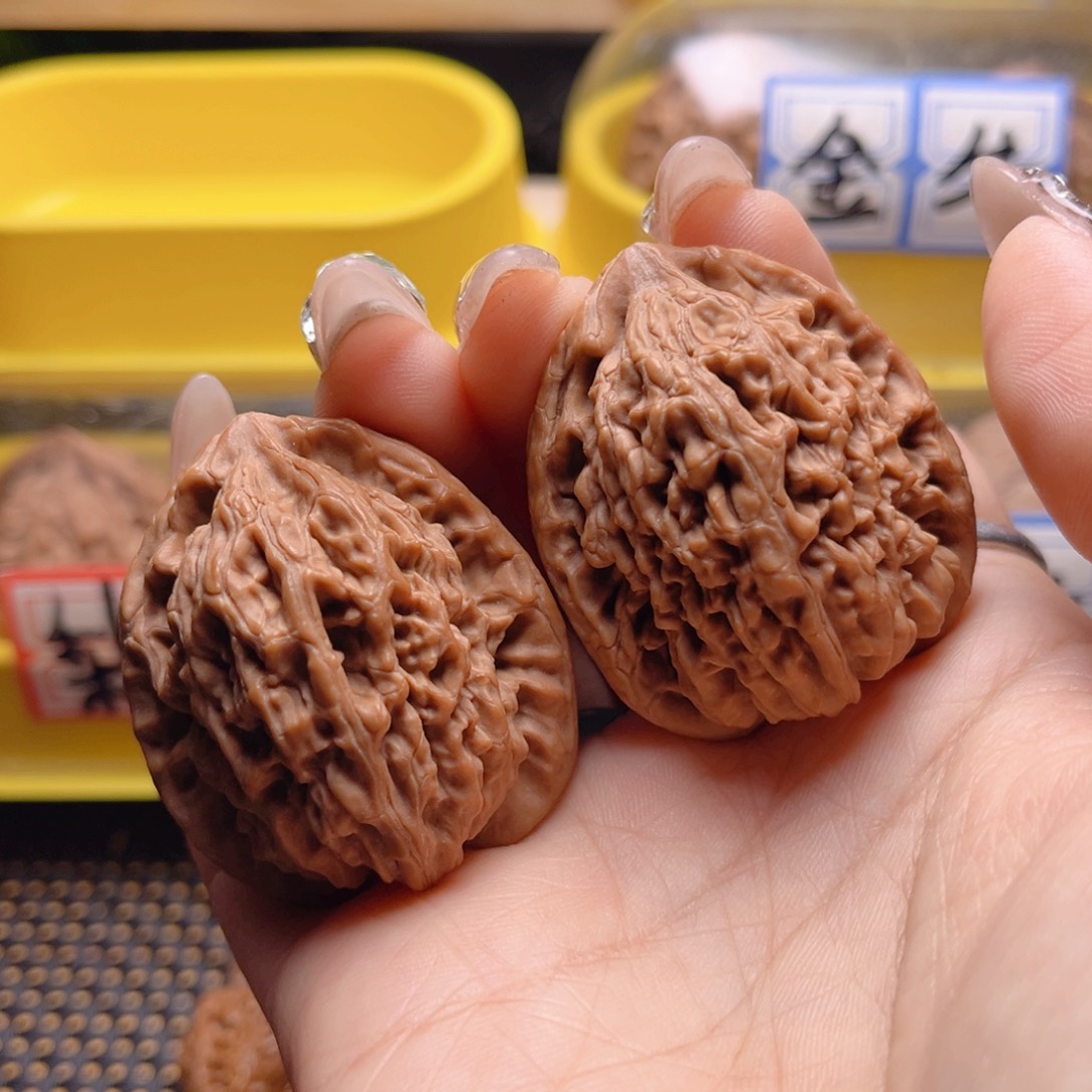 文玩核桃把件九仙庙