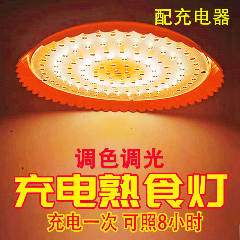 新充电款LED生鲜灯照肉灯水果熟食灯夜市摆摊灯停电应急红光户外