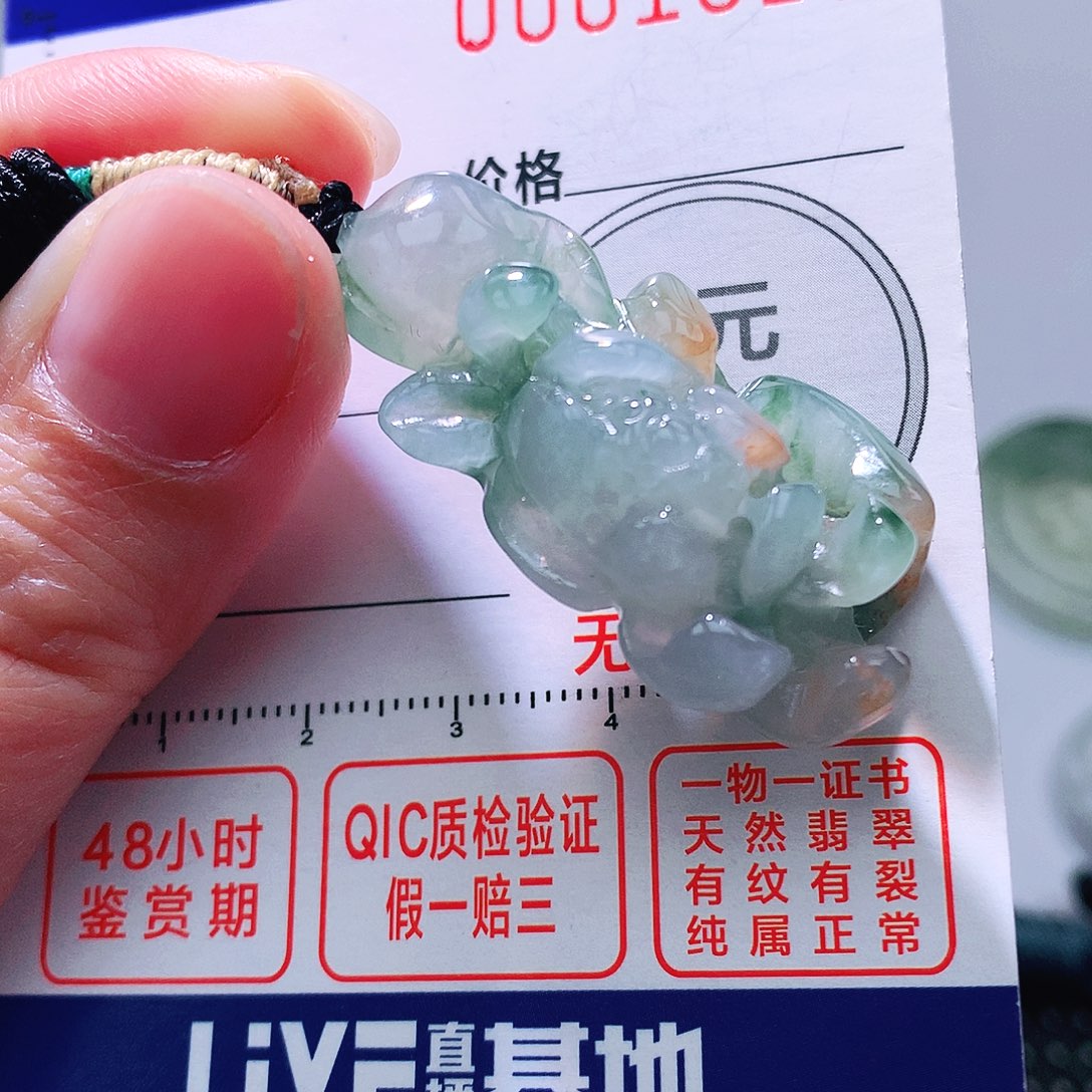 翡翠颈饰未镶嵌吊坠