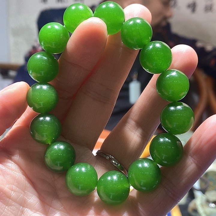 蛇纹石玉手链未镶嵌