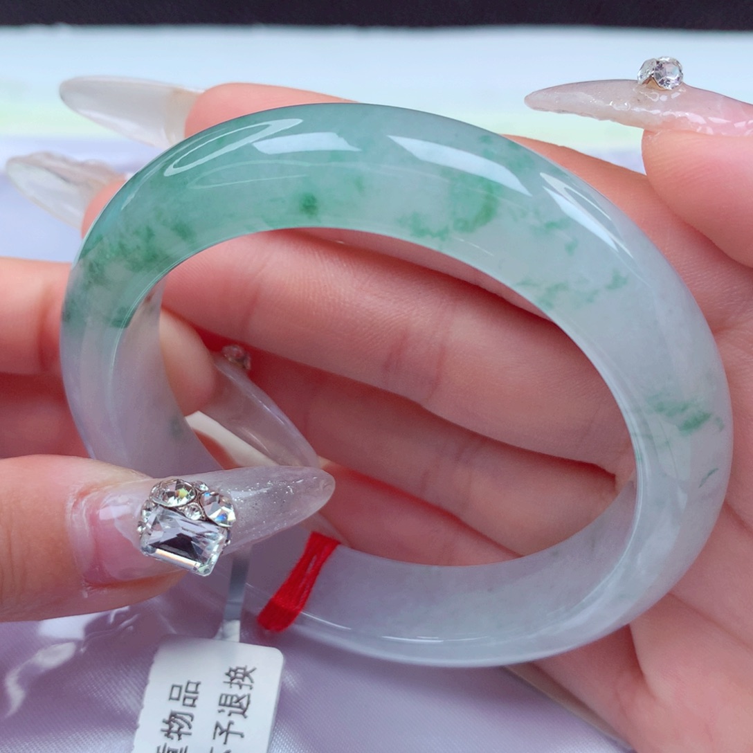 翡翠手镯未镶嵌天然缅甸翡翠A货手镯