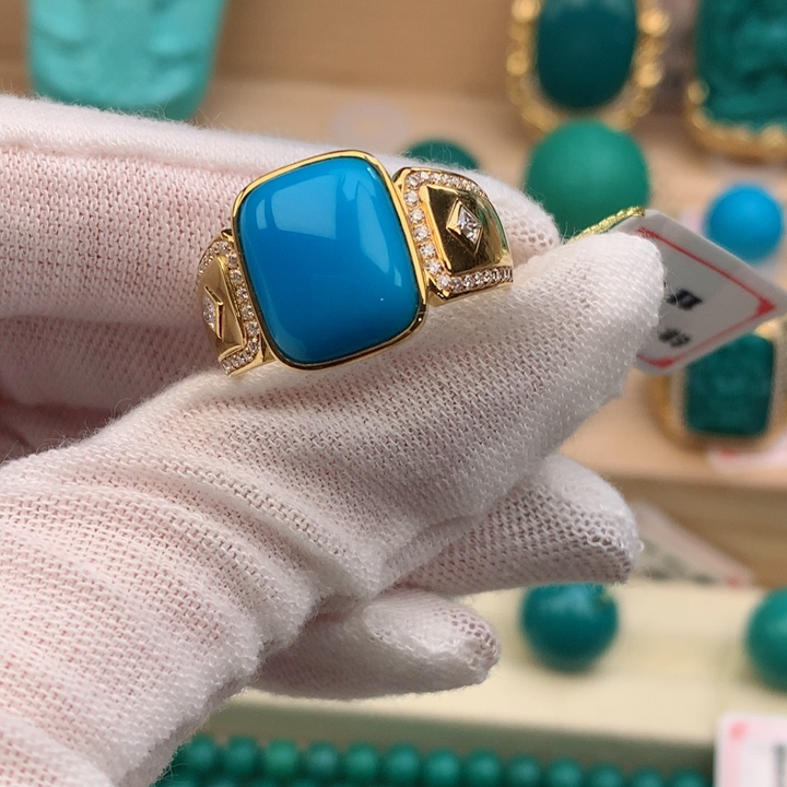 【闪购商品】绿松石配饰18K金镶嵌