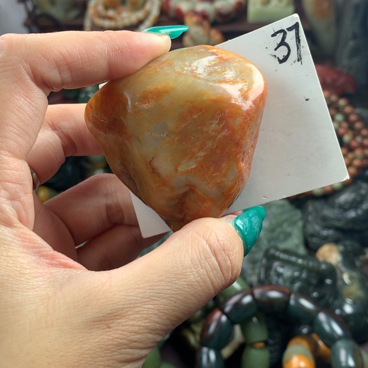 岫岩河磨玉（透闪石质玉）把件未镶嵌