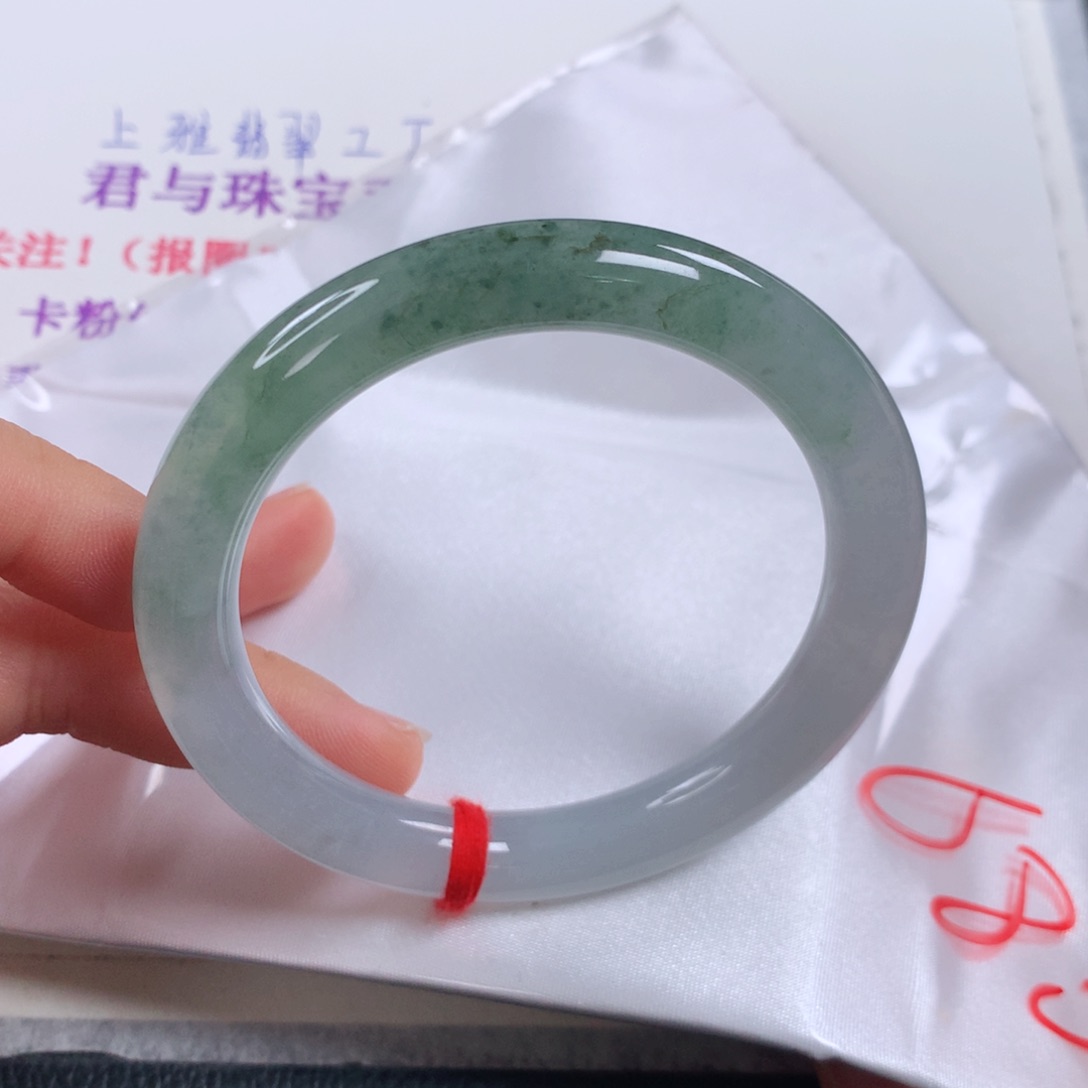 未镶嵌手镯翡翠 圆条②④③半山水清仓
