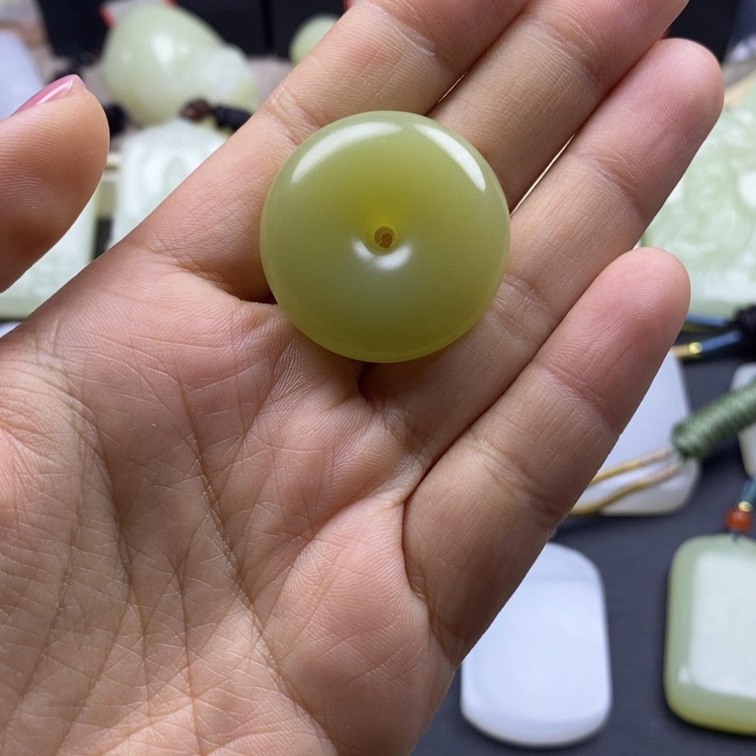 李*天然青海时尚平安扣