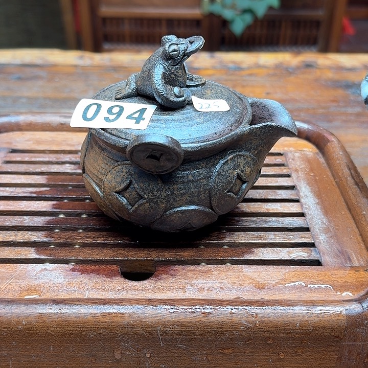 纯手工制作粗陶茶具