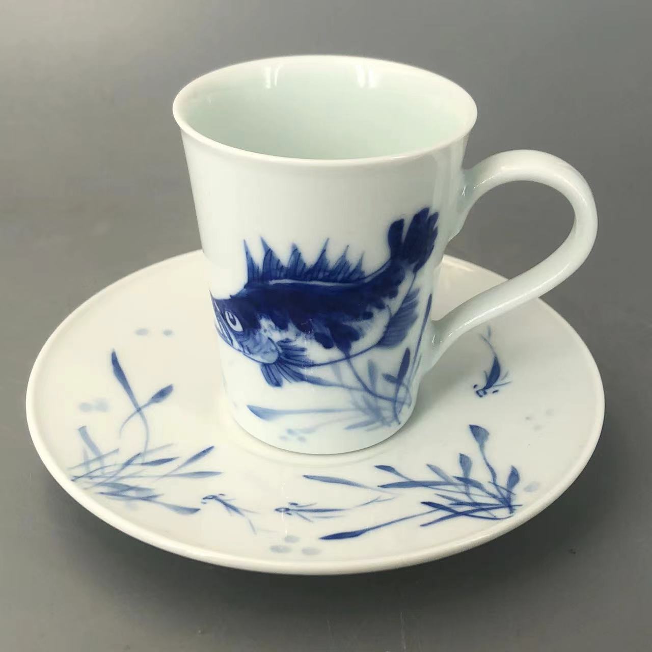 【非遗茶空间】富贵有余咖啡杯盏  良朋  中式茶具 