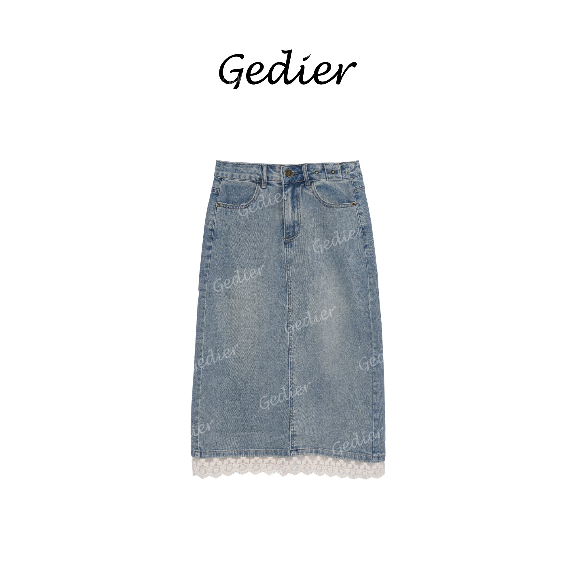 【歌蒂尔】2025年夏季休闲甜美牛仔半身裙 EG520270Y