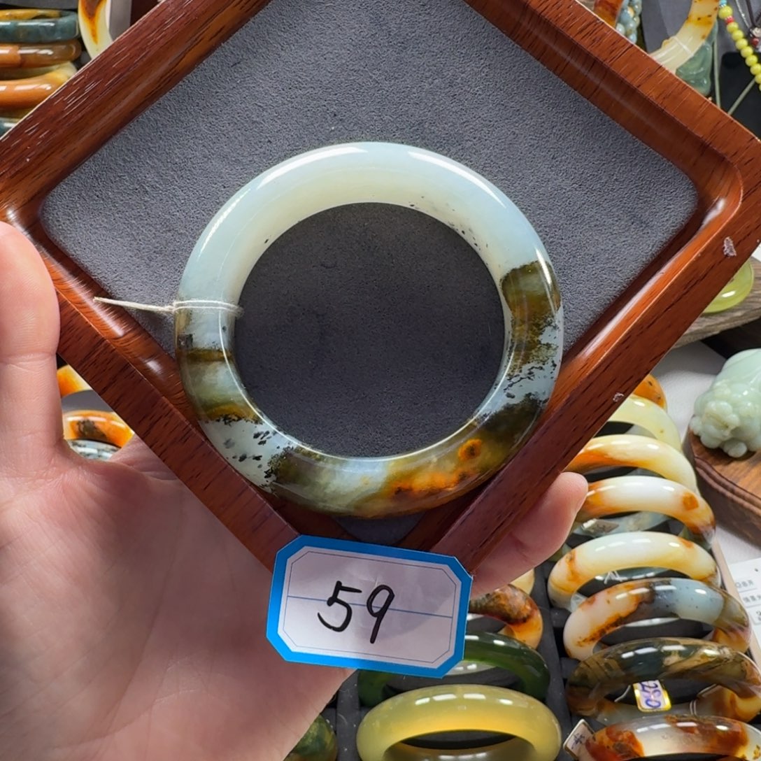 蛇纹石玉合金手镯