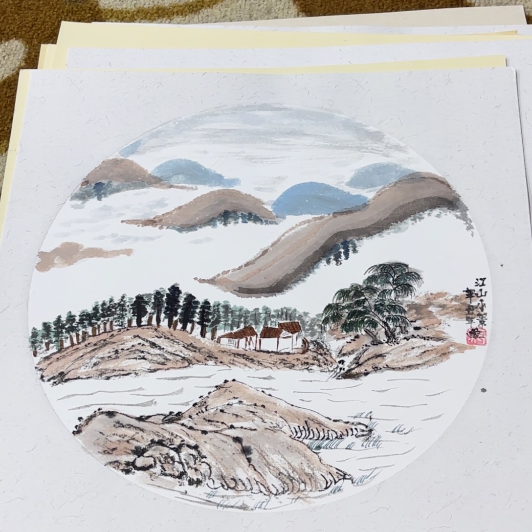 国画33-33卡纸作品艺