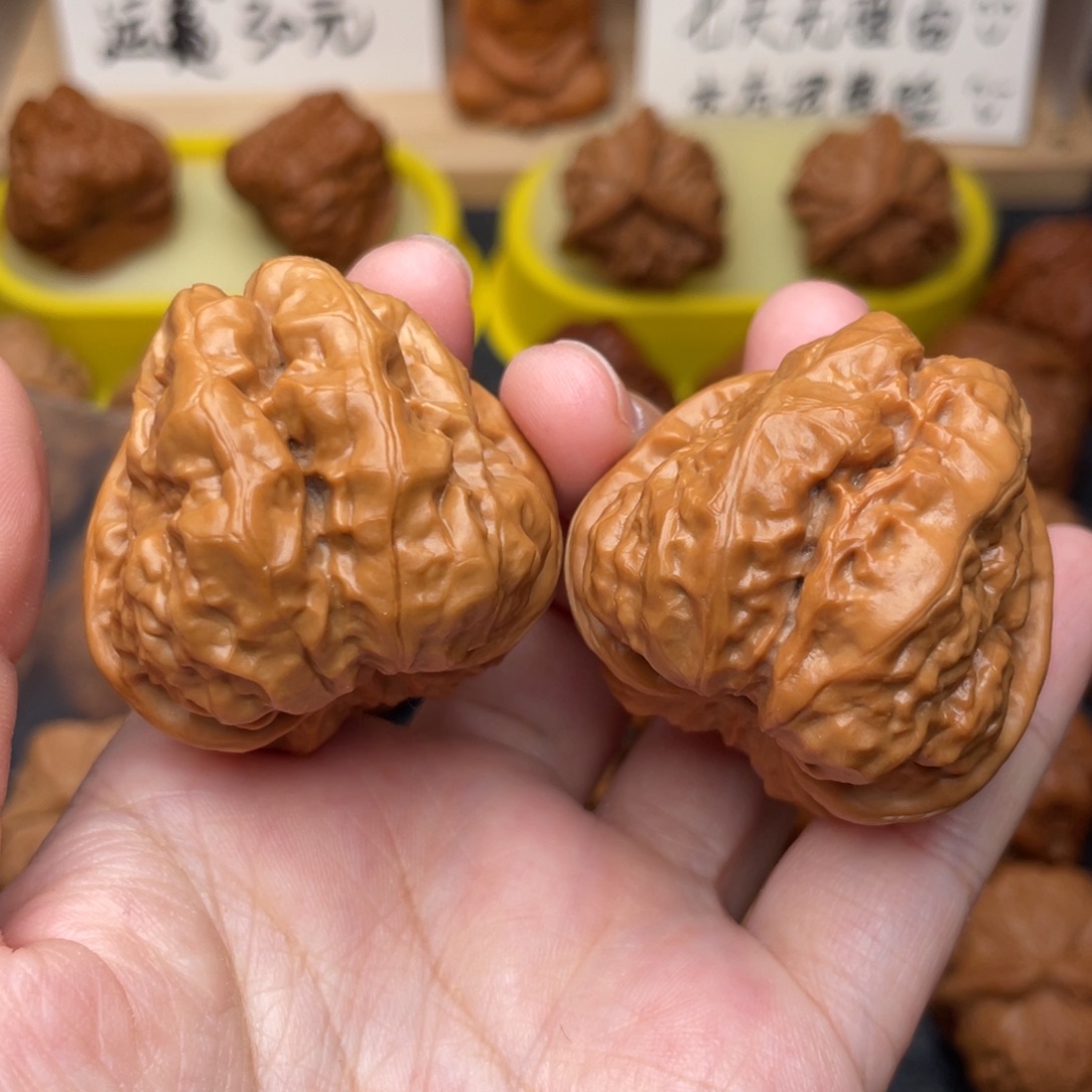 文玩核桃把件蛤蟆40×44