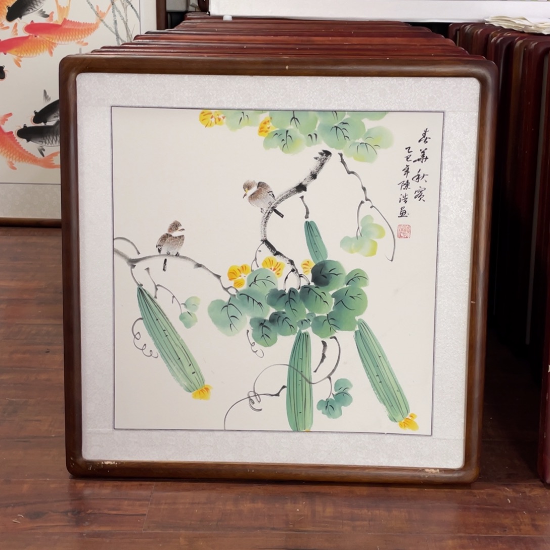 国画带框尺寸63*63厘米