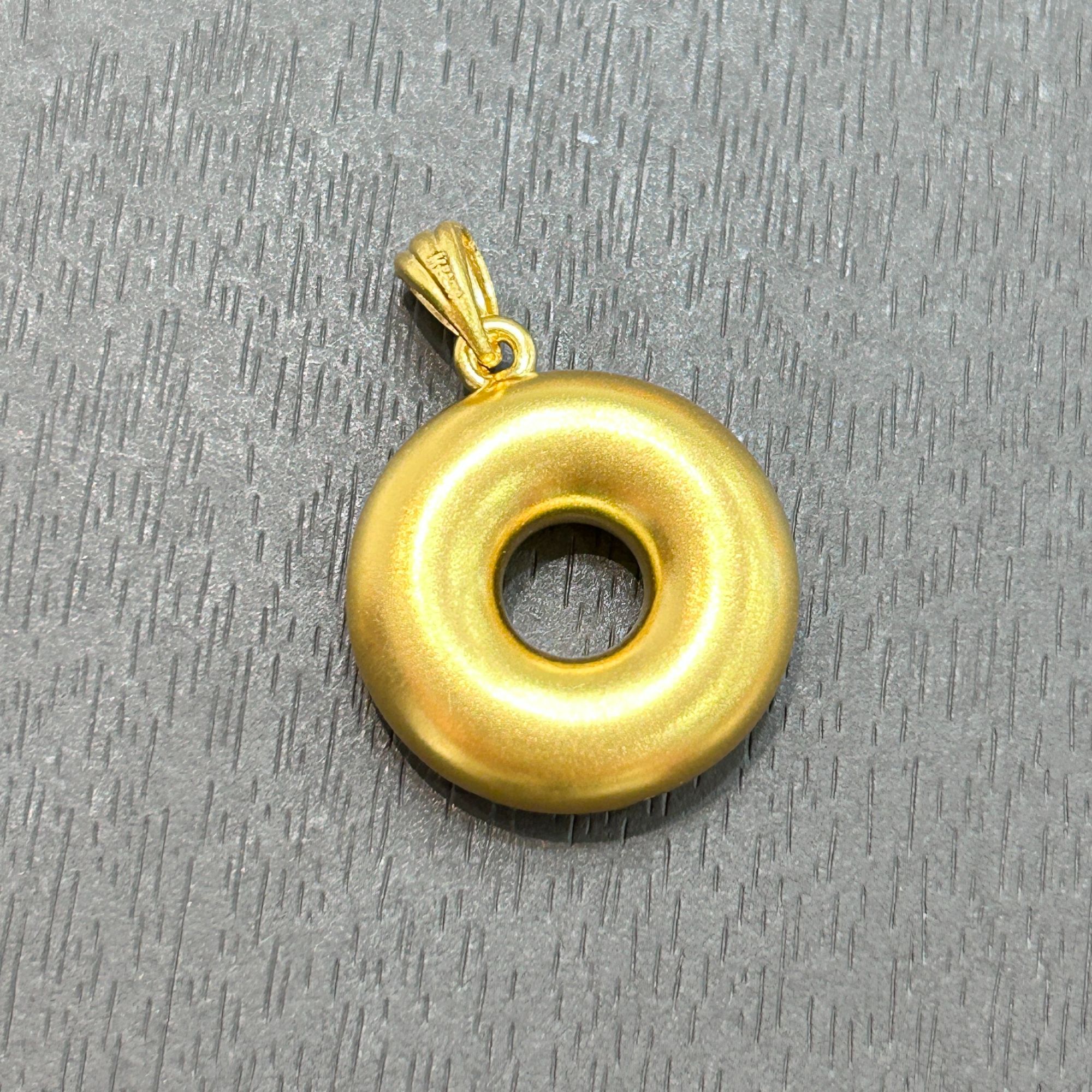 【销冠专享】足金999投资金攒黄金光面平安扣ZBHJD1638克重多退少补