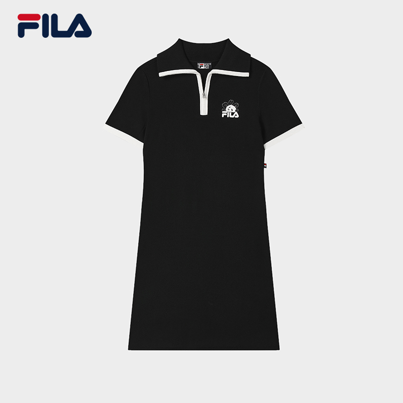 【时尚透气不闷汗】FILA/斐乐小熊猫联名夏季薄款连衣裙F11W538315F