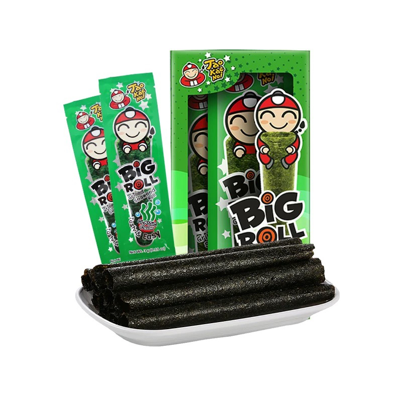 泰国进口 老板仔 海苔卷原味烤脆紫菜即食