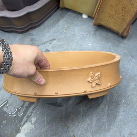 馨***者紫砂花盆哦了漂亮