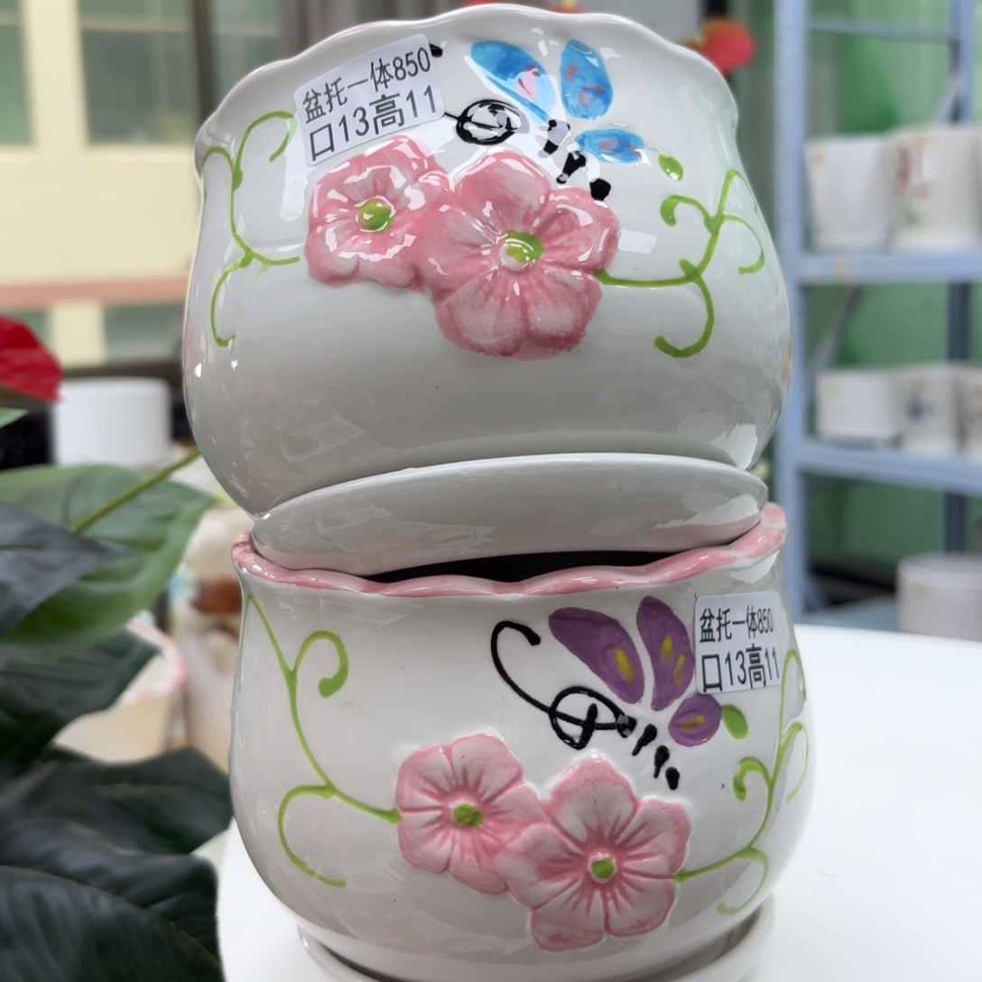 @夏西陶瓷花盆@@5850