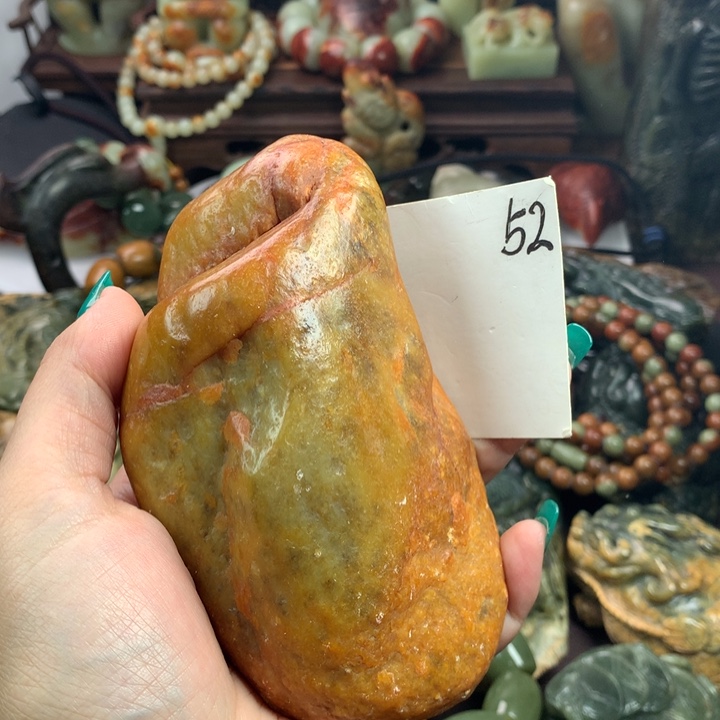 岫岩河磨玉（透闪石质玉）把件未镶嵌