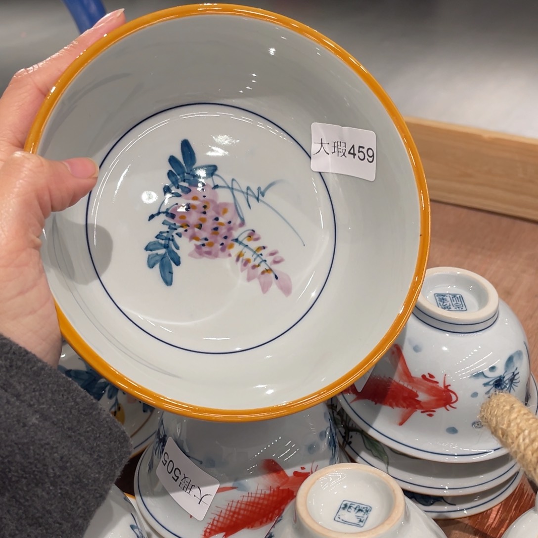 有瑕釉下彩纯手绘