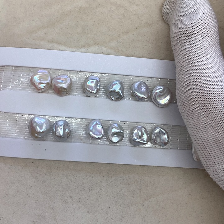 淡水珍珠耳饰未镶嵌多样性发货一 定制
